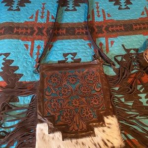 American Darling tooled concealed carry purse